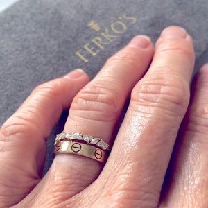 Ferko’s 14k Slanted Marquise & Round Diamond Ring